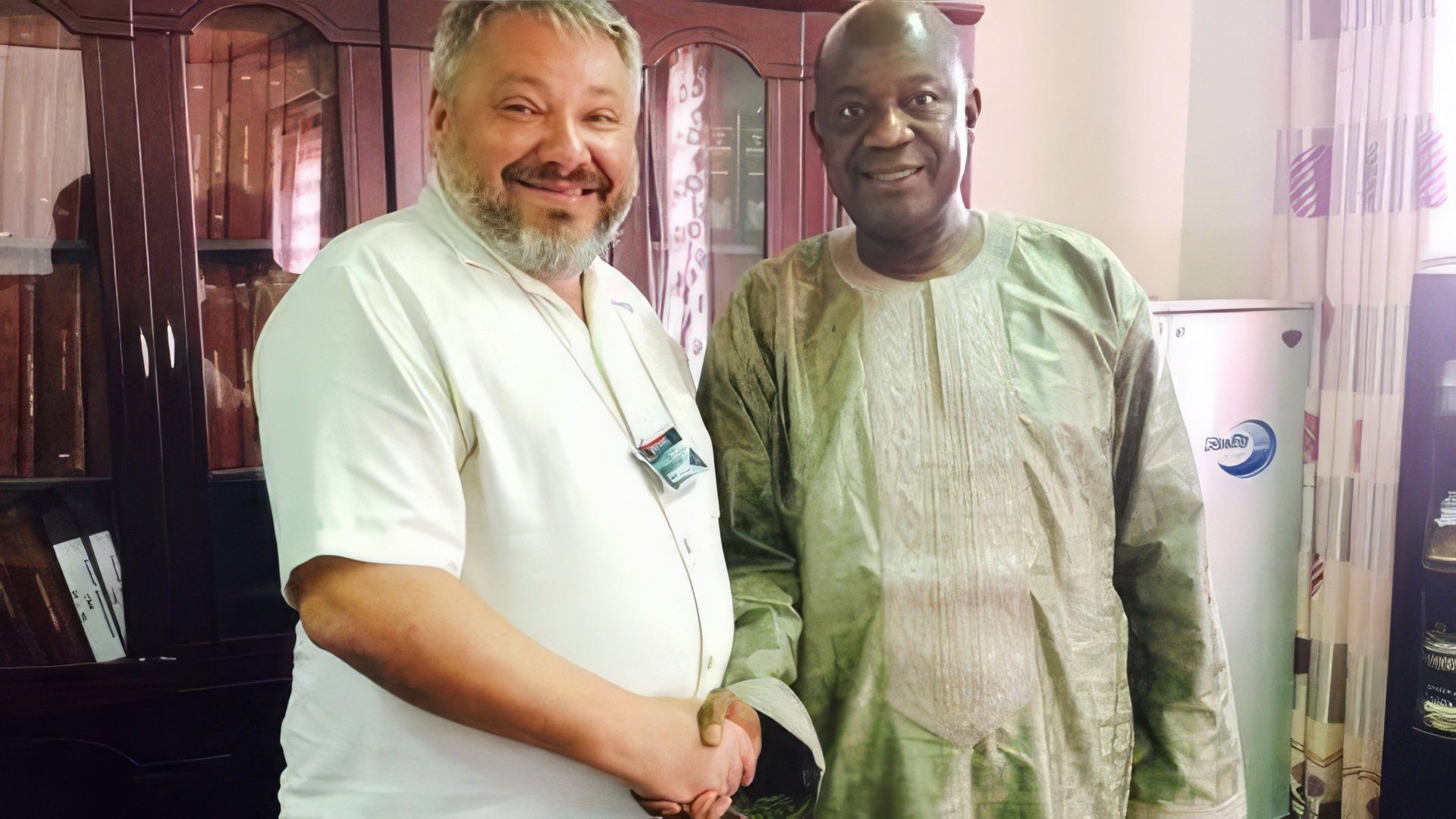 Антон Баков после подписания меморандума о дружбе с Гамбией