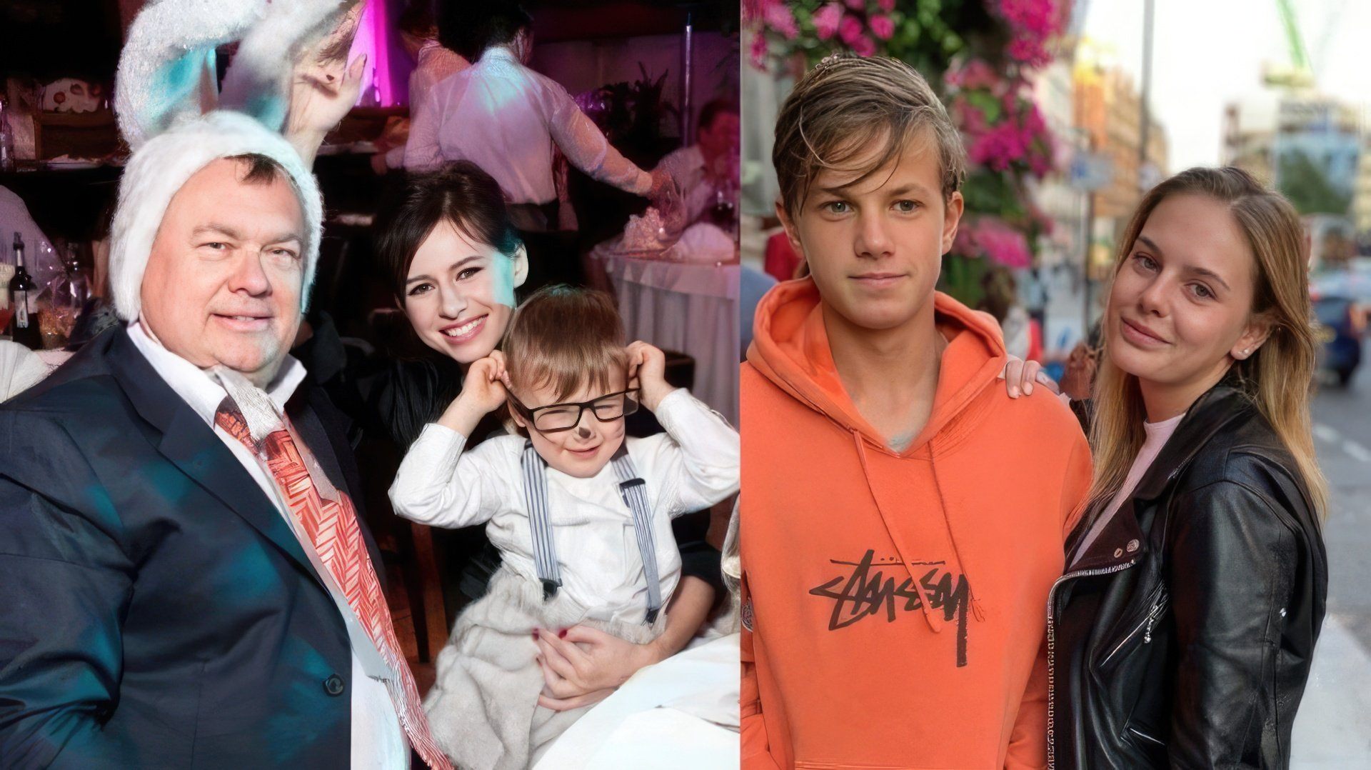 Андрей Костин, Оксана Лаврентьева и её сын Егор