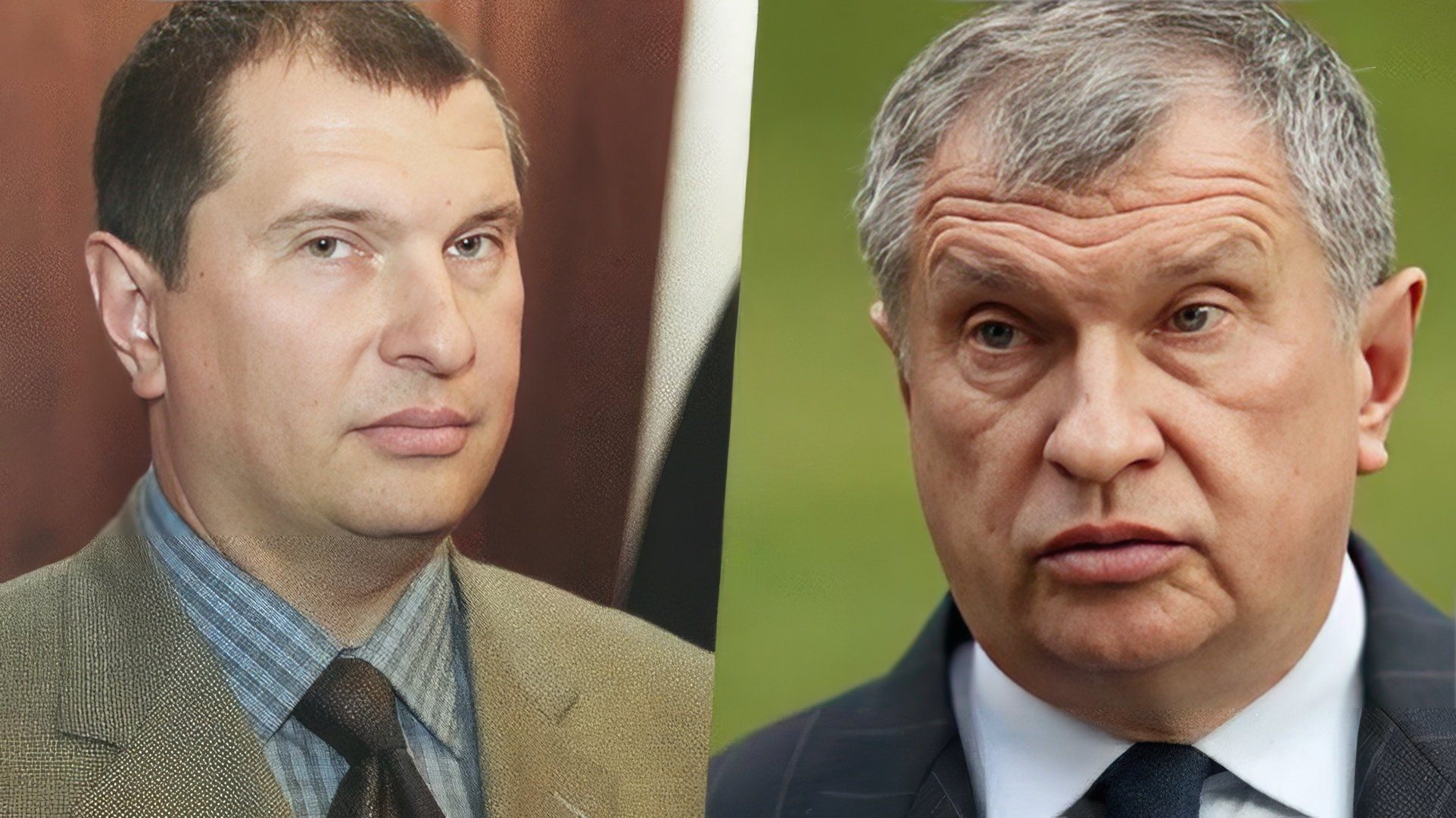 Игорь Сечин в молодости и сейчас